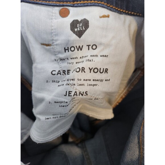 Madewell 9" Mid Rise Skinny Jeans Blue Pants Womens Size 32 Dark Wash Denim - Picture 13 of 15